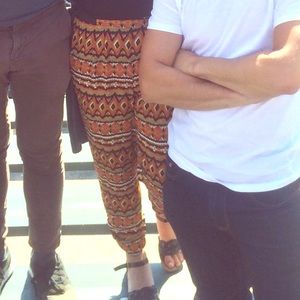 Orange and black H&M pants